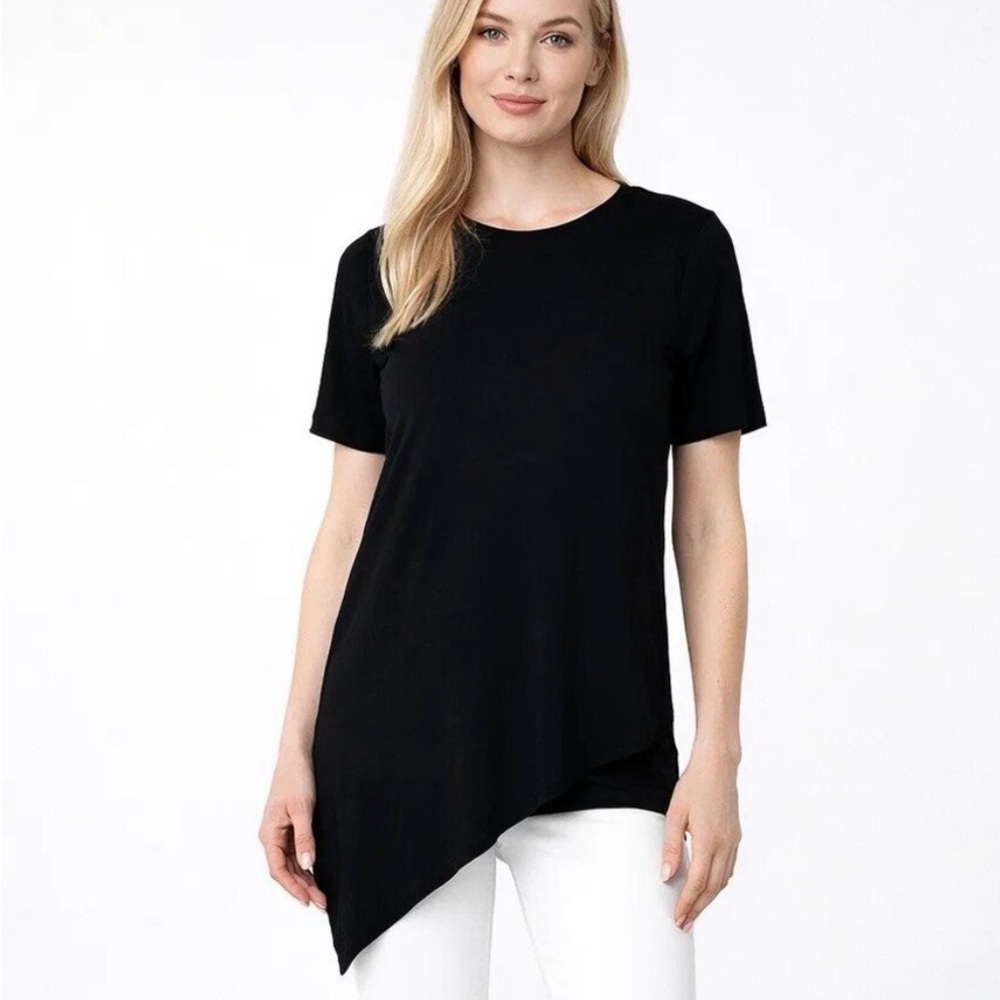 Universal Standard NWT Genevette Jersey Black Top Size 4XS